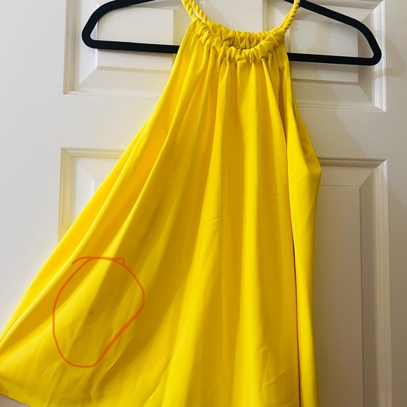 Rachel Roy Canary Yellow Braided Halter - Picture 3 of 4